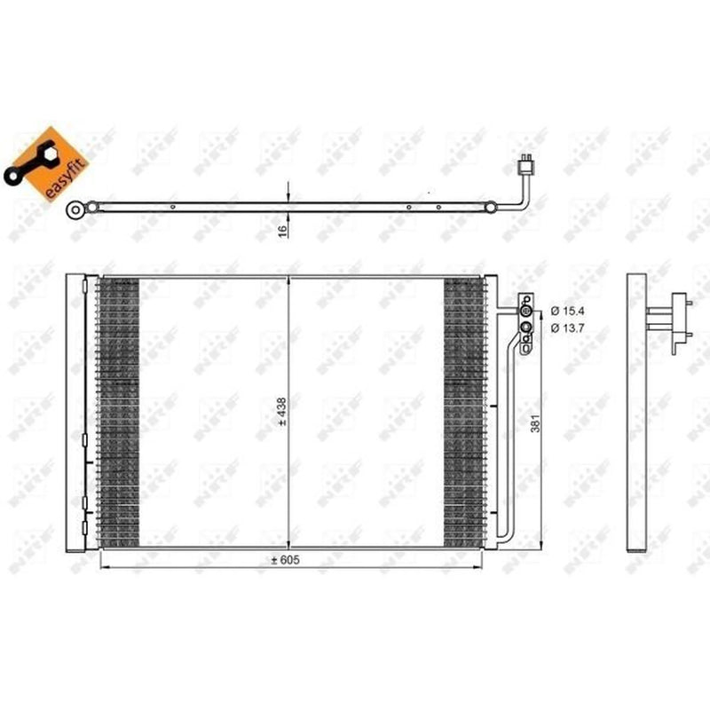 NRF Air Conditioning Condenser 350224