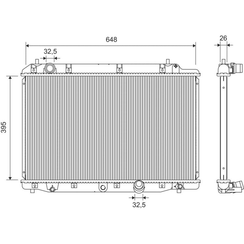 Valeo Engine Radiator 701389