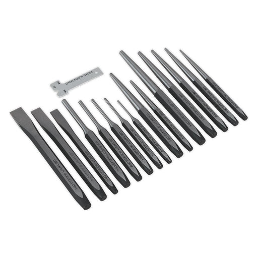 Sealey Punch & Chisel Set 16pc AK9216 Sealey  - Town Parts