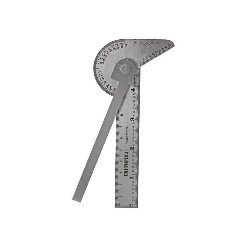 Faithfull Multi Purpose Angle Protractor 100mm (4in) - FAIGAUGEMULT