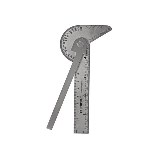 Faithfull Multi Purpose Angle Protractor 100mm (4in) - FAIGAUGEMULT