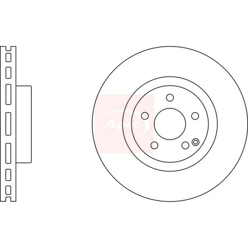 Apec 2 x Front Brake Discs DSK2417