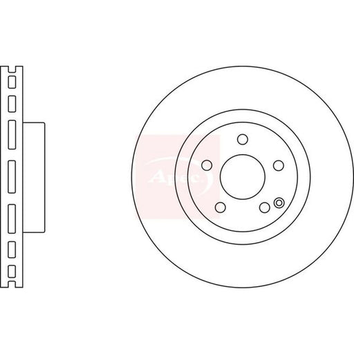 Apec 2 x Front Brake Discs DSK2417