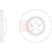 Apec 2 x Vented Front Brake Discs DSK3407