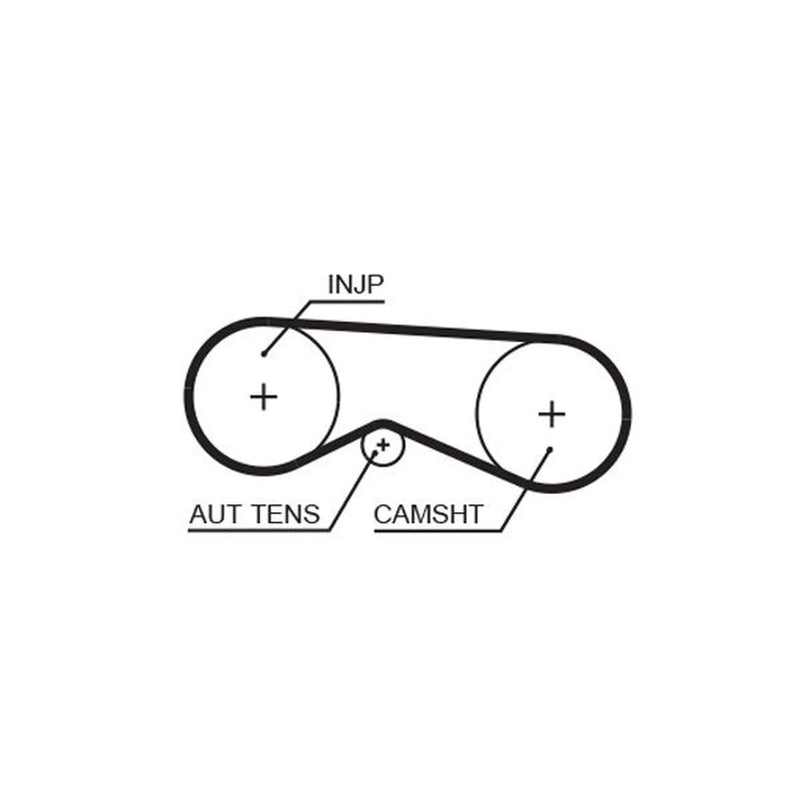 Gates Timing Belt Kit with Rollers K025557XS