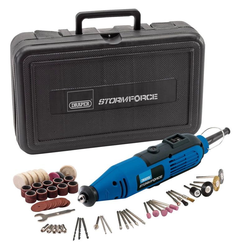 Draper Rotary Multi-Tool Kit 230V 135W - 57 Piece Set