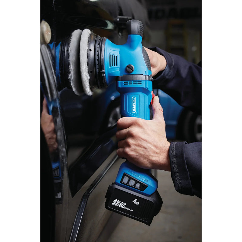 D20 20V Random Orbit Polisher 125mm - Brushless Motor