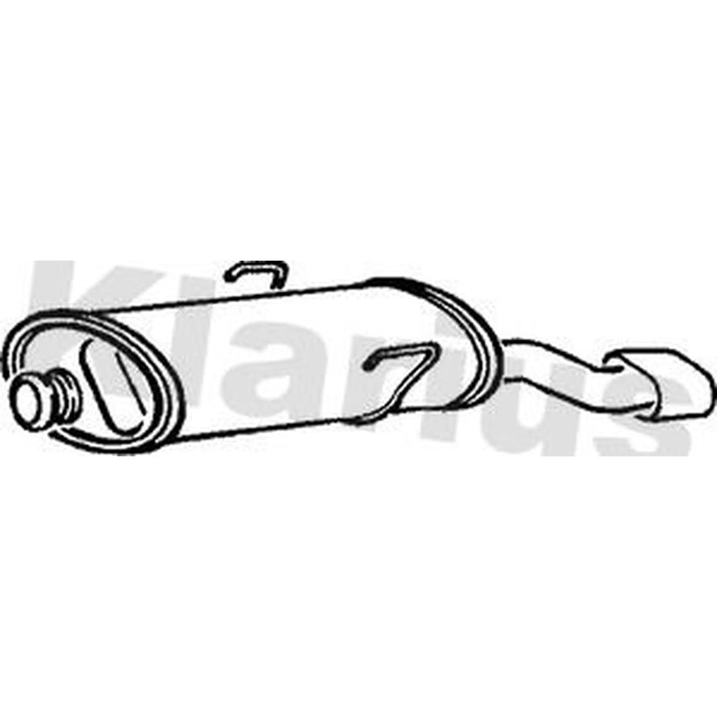 Klarius Box With Tail Pipe Rear CN387X