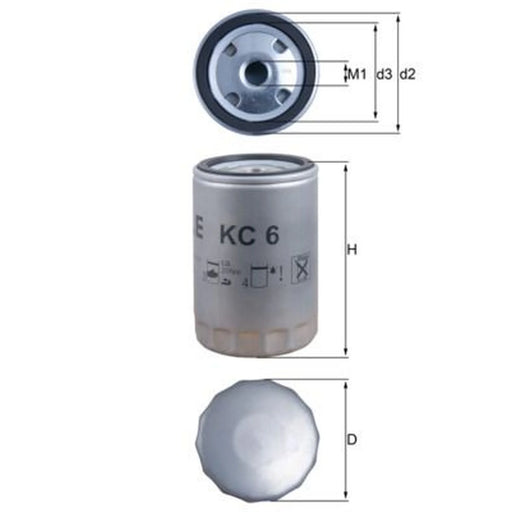 Mahle Fuel Filter Element KC 6