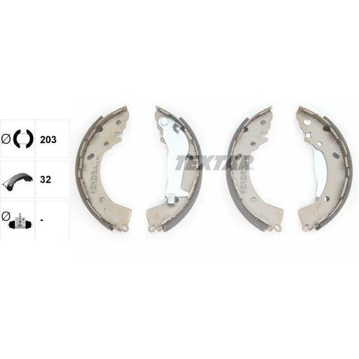 Textar Brake Shoe Set Axle Kit 91072600