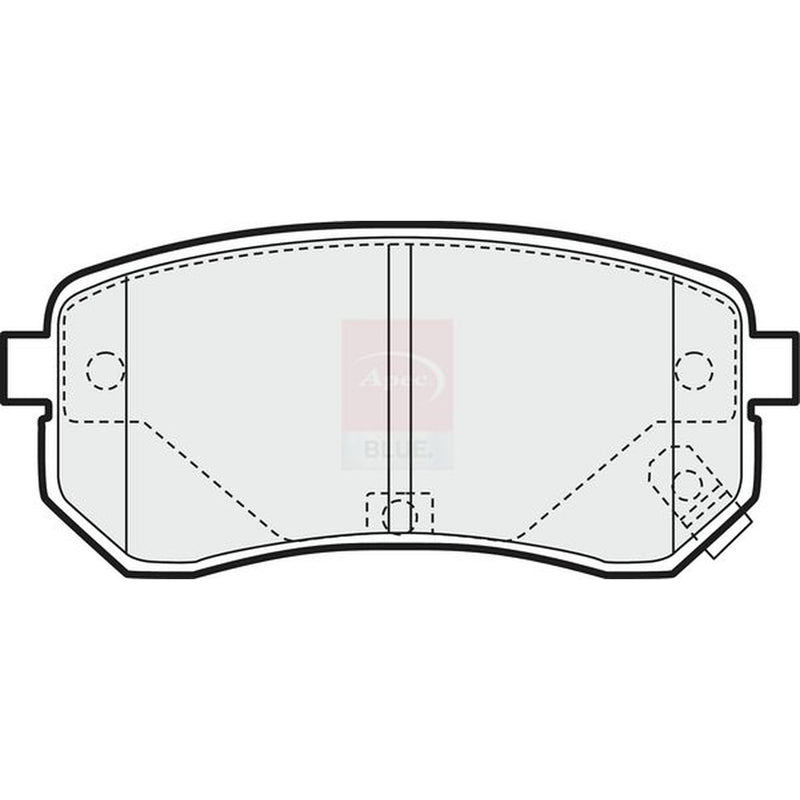 Apec Rear Brake Pad Set PD3124