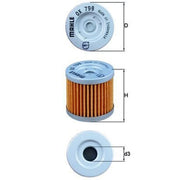 Mahle Engine Oil Filter OX 798