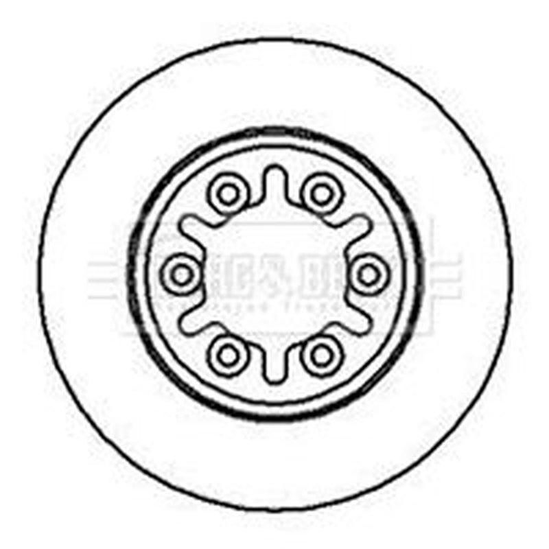 Borg & Beck 2 x Vented Front Brake Discs BBD5010