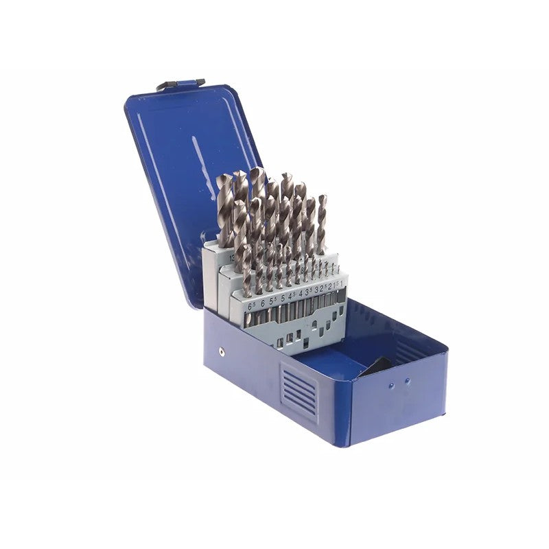 Faithfull HSS Drill Bit Set of 25 M2 1 - 13mm & Case - FAIMSET25PRO