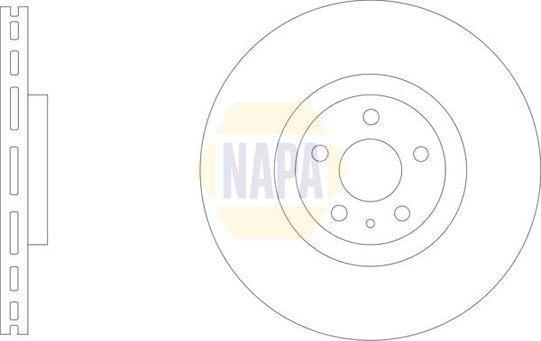 NAPA Front Vented & Rear Vented Brake Discs & Pads fits POLESTAR VOLVO