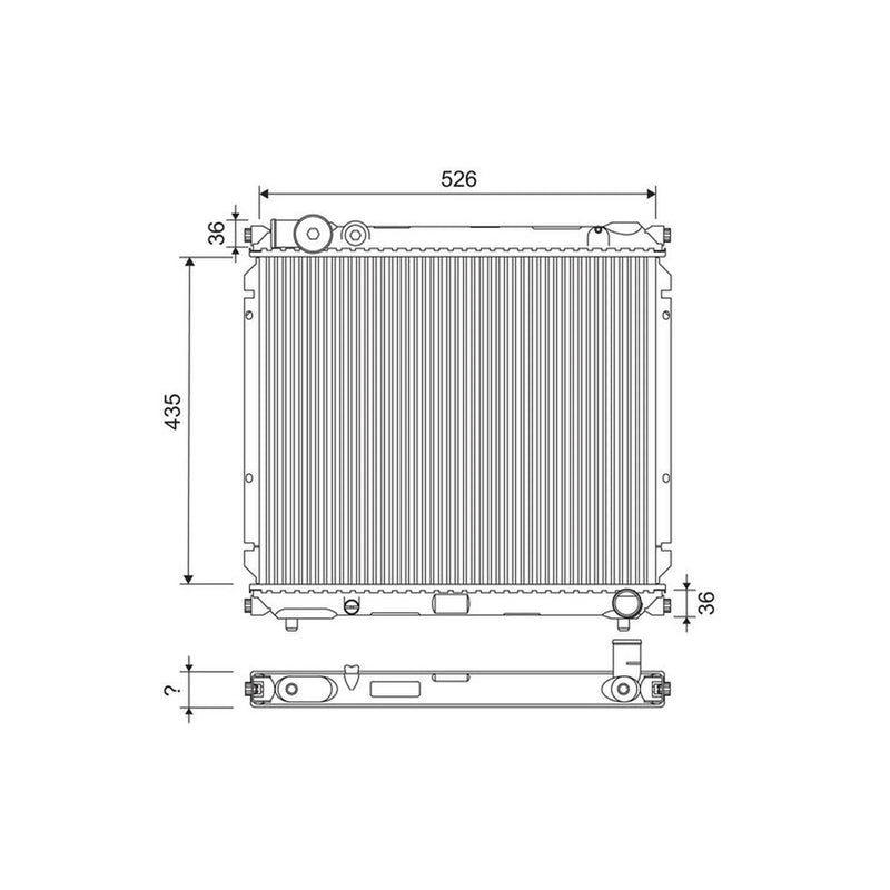 Valeo Engine Radiator 701250