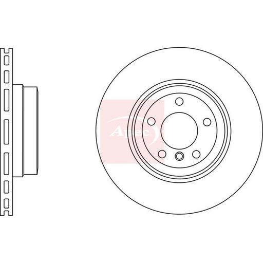 Apec 2 x Vented Rear Brake Discs DSK2603