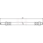 Apec Brake Hydraulic Hose Line Rear HOS3140