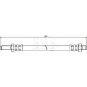 Apec Brake Hydraulic Hose Line Rear HOS3140