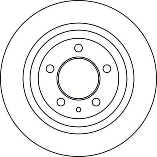 Abtex 2 x Solid Rear Brake Discs BD1900S