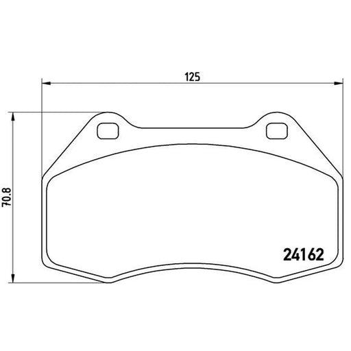 Brembo 4 x Front Brake Pad Set P68036