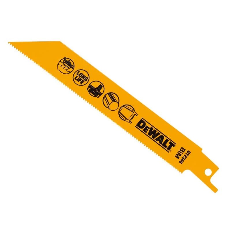 DEWALT Power Tools Bi-Metal Reciprocating Blade for Metal Cordless 152mm x 18