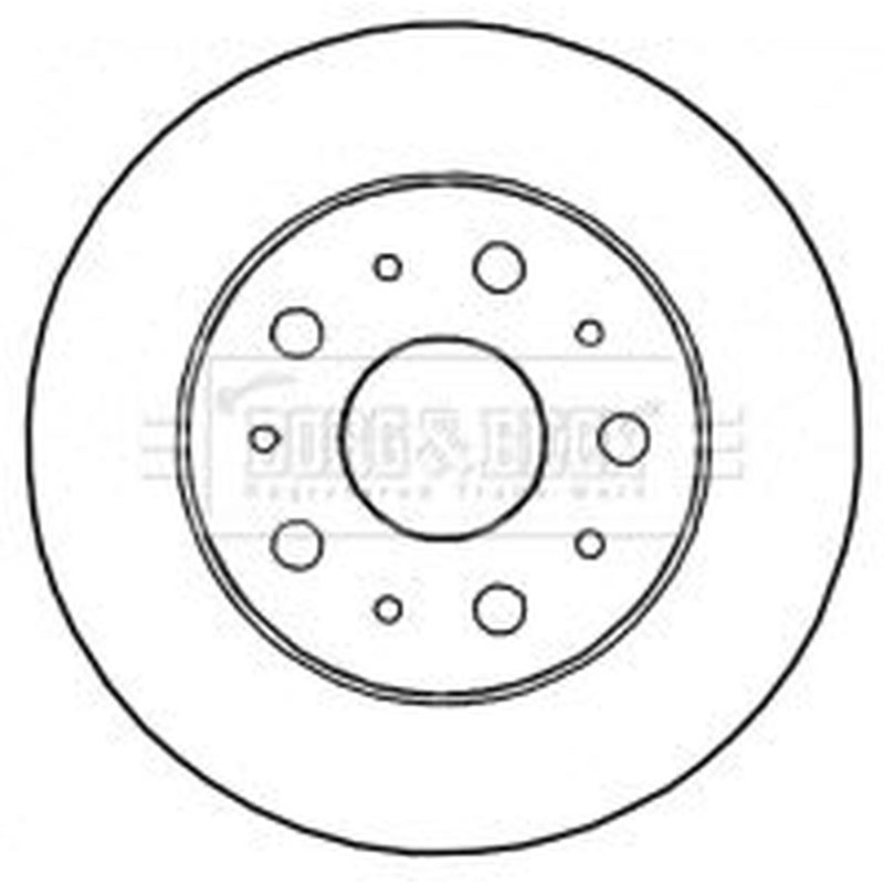 Borg & Beck 2 x Solid Rear Brake Discs BBD4621