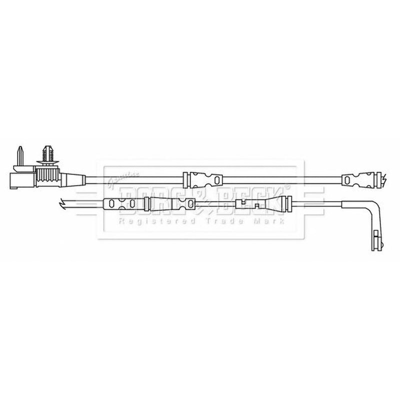 Borg & Beck Brake Pad Wear Sensor Front BWL3184