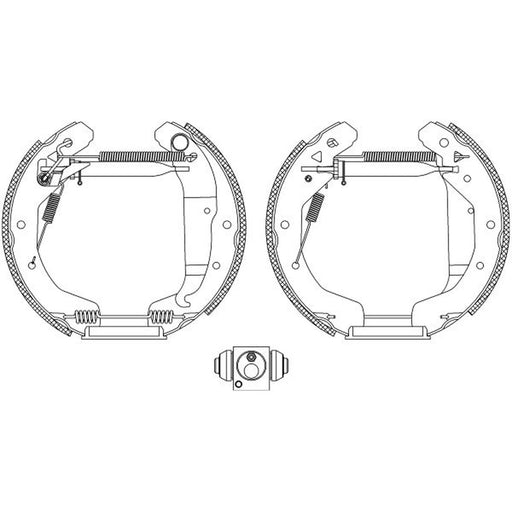 Mintex Brake Shoe Set Axle Kit MSP190