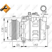 NRF Air Conditioning Compressor 32111
