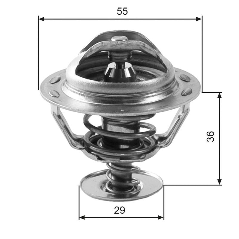 Gates Thermostat,Coolant TH12283G2