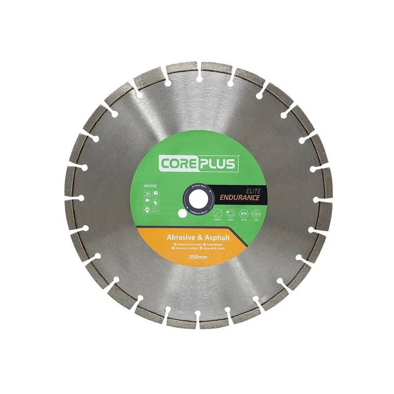 CorePlus AB350E Elite Abrasive & Asphalt Diamond Blade 350mm - CORDBAB350E