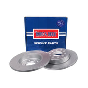 Borg & Beck 2 x Solid Rear Brake Discs BBD6304