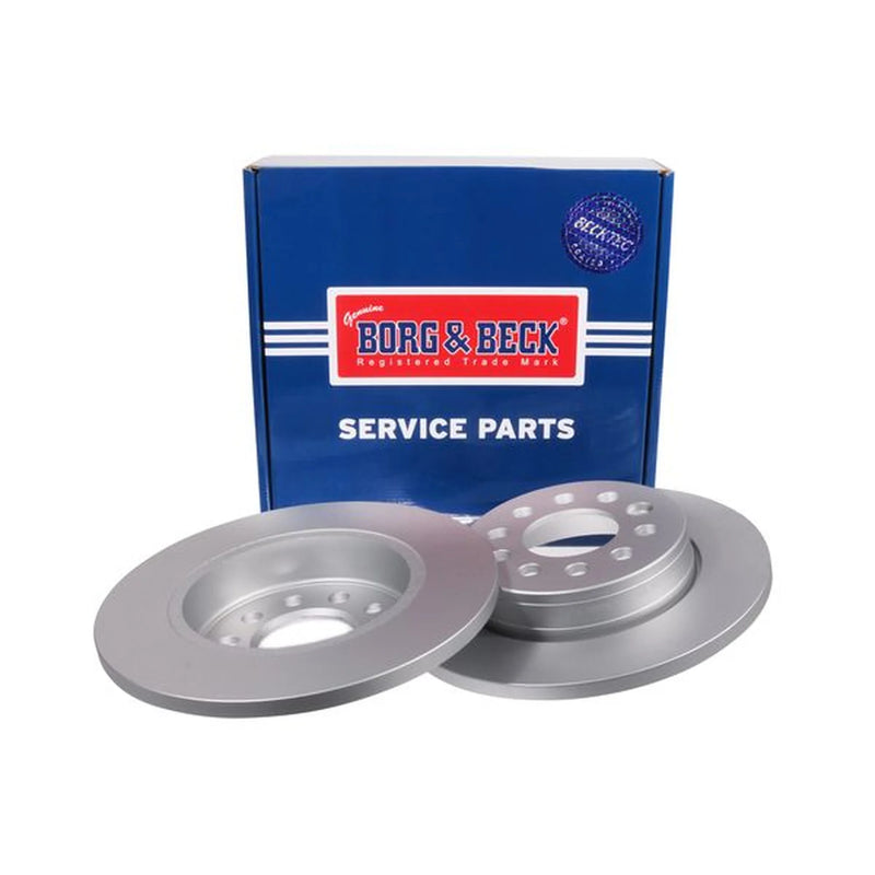 Borg & Beck 2 x Solid Rear Brake Discs BBD6304