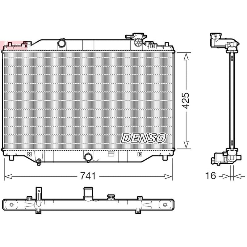 Denso Engine Radiator DRM44053