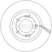 Borg & Beck 2 x Vented Front Brake Discs BBD6230S