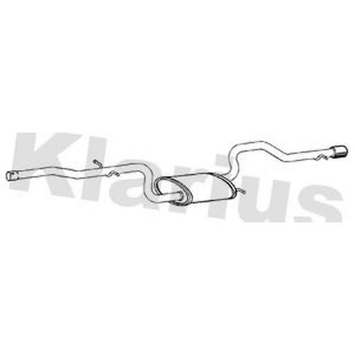 Klarius Box With Tail Pipe Rear AU740X