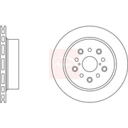 Apec 2 x Vented Rear Brake Discs DSK2807