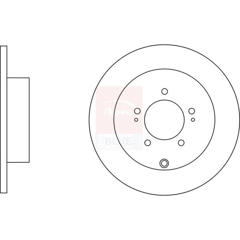 Apec 2 x Solid Rear Brake Discs SDK6293