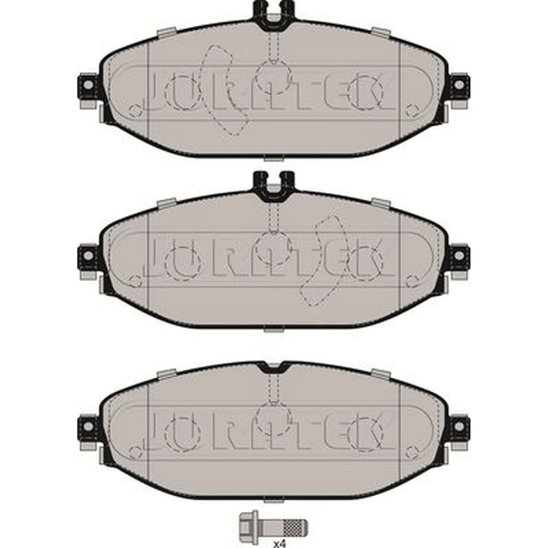 Juratek Front Brake Pad Set JCP8237