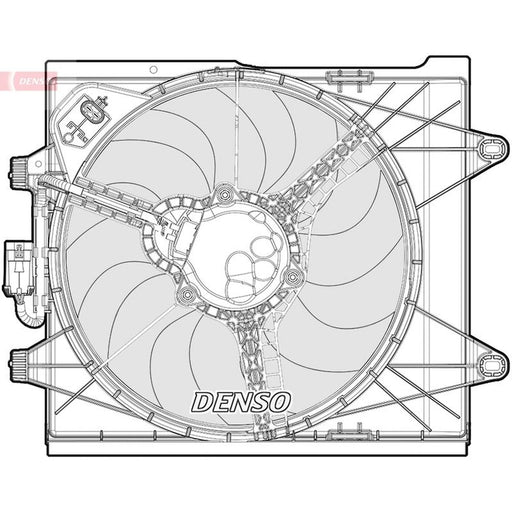Denso Engine Cooling Fan DER09096