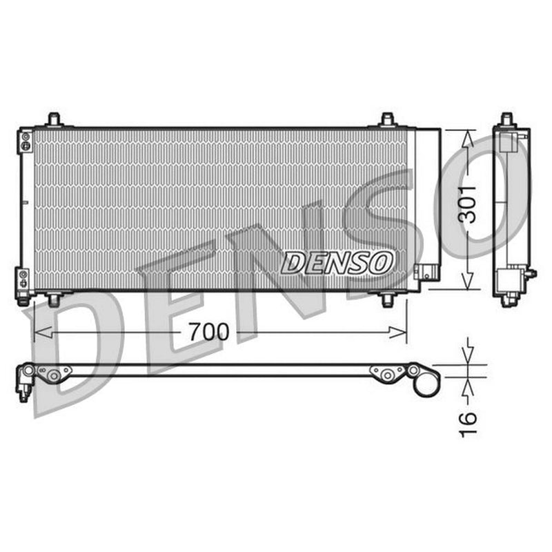 Denso Air Conditioning Condenser DCN21027