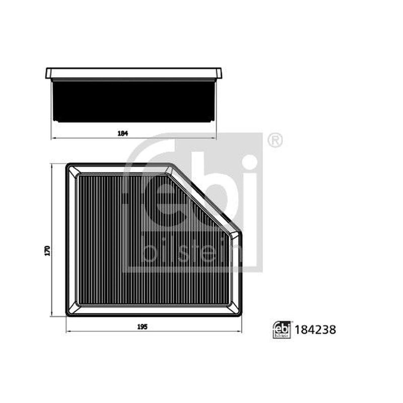 Febi Engine Air Filter 184238