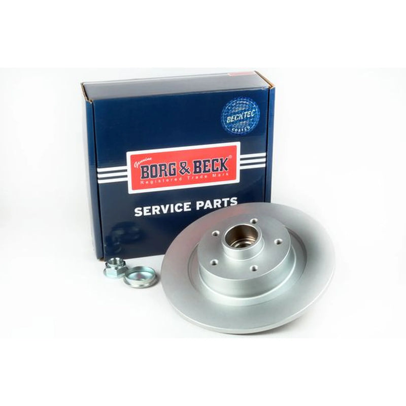 Borg & Beck 2 x Solid Rear Brake Discs BBD6231S