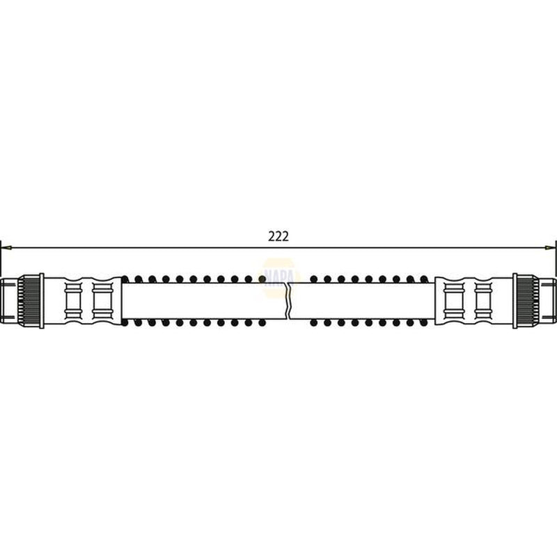 NAPA Brake Hydraulic Hose Line Rear NBH1318