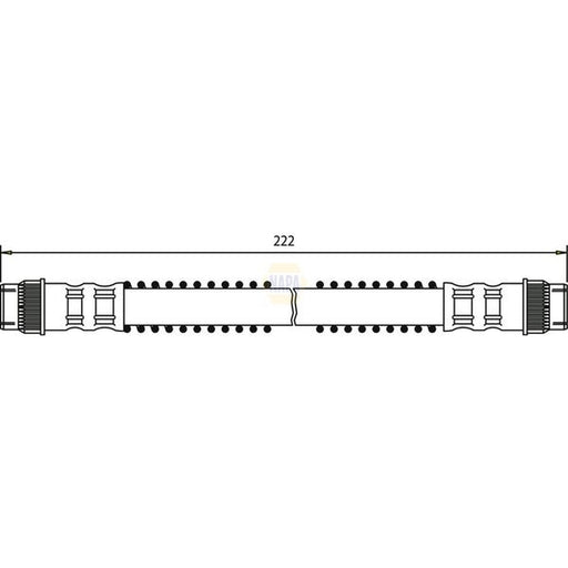 NAPA Brake Hydraulic Hose Line Rear NBH1318