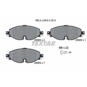 Textar Front Brake Pad Set 2568303