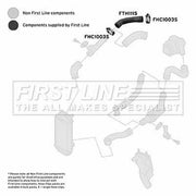 First Line Intercooler Turbo Charge Air Hose Right FTH1115