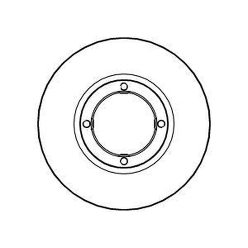 Abtex 2 x Solid Front Brake Discs BD864S