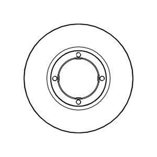 Abtex 2 x Solid Front Brake Discs BD864S